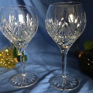 marquis by Waterford set of 2 wine hocks. Very pretty. no chips or cracks